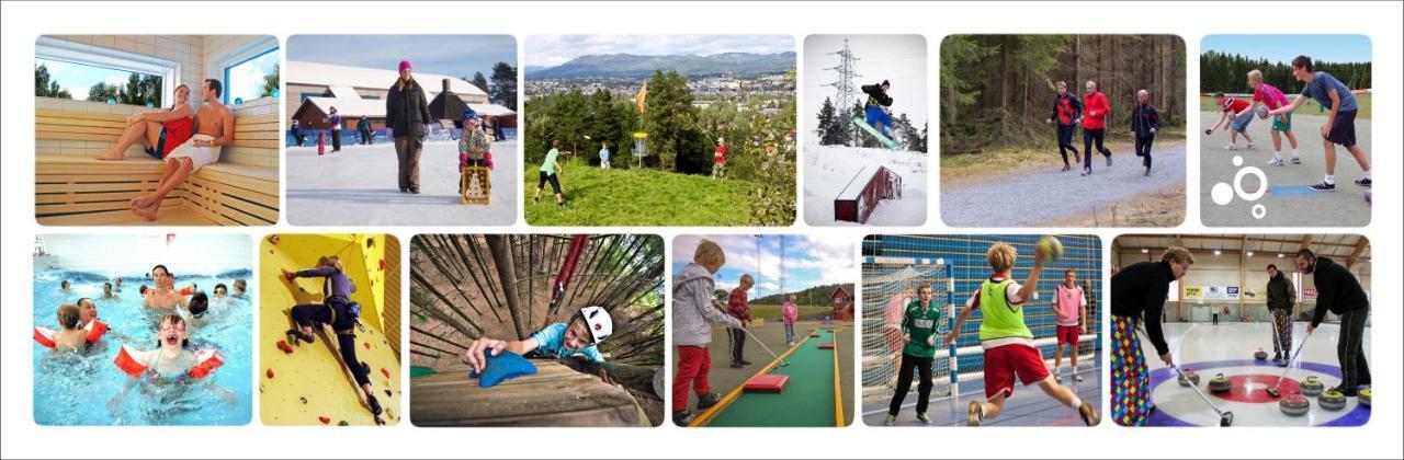 Hotell Fritidsparken Skien Esterno foto